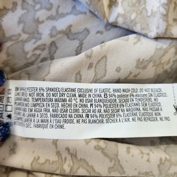 Forever 21 Snake Print Ruched Satin Dress Small Open Back Long Sleeve‎ High Low - Picture 5 of 8